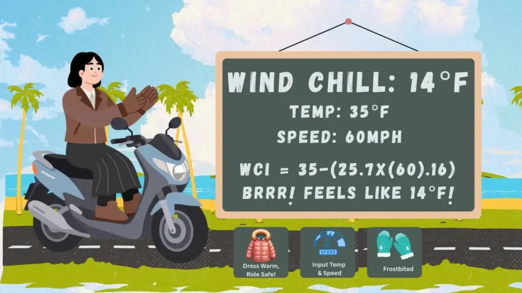 Wind Chill Calculator Motorcycle
