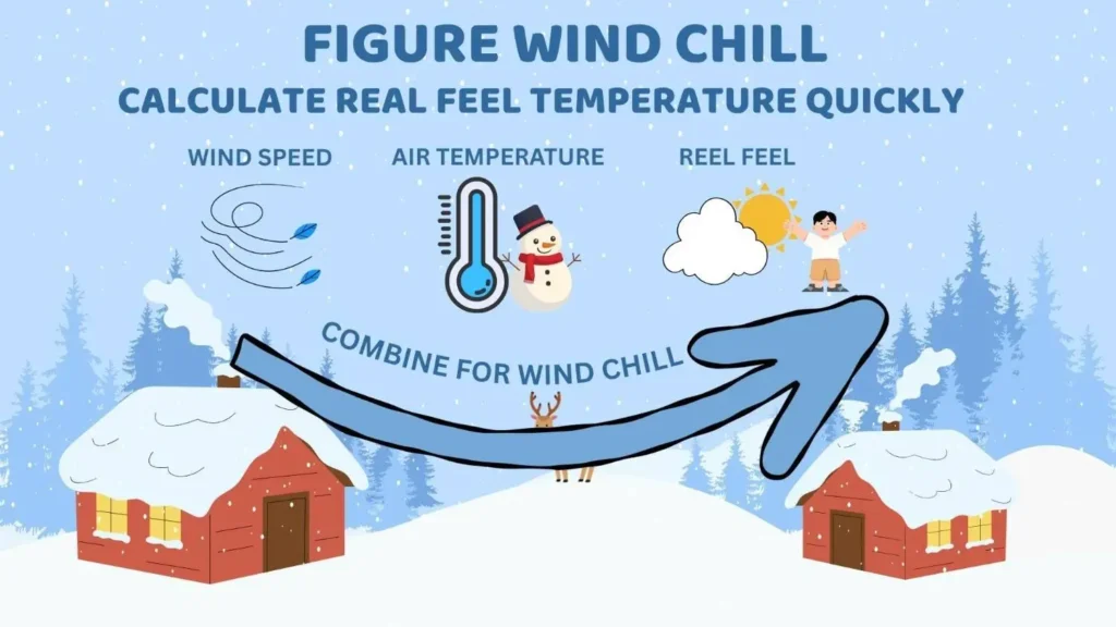 Wind speed and air temperature combine to calculate figure wind chill and real feel temperature